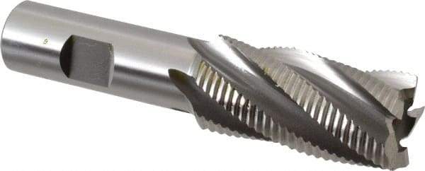 OSG - 1" Diam, Fine Pitch, 2" LOC, 5 Flute Cobalt Roughing Square End Mill - Uncoated, 4-1/4" OAL, 3/4" Shank Diam, Single End, Centercutting, 30° Helix - Americas Industrial Supply