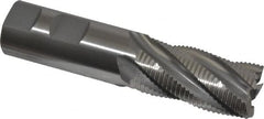 OSG - 1" Diam, Fine Pitch, 2" LOC, 5 Flute Cobalt Roughing Square End Mill - Uncoated, 4-1/2" OAL, 1" Shank Diam, Single End, Centercutting, 30° Helix - Americas Industrial Supply