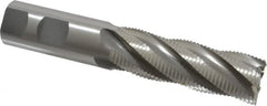 OSG - 1" Diam, Fine Pitch, 3" LOC, 5 Flute Cobalt Roughing Square End Mill - Uncoated, 5-1/2" OAL, 1" Shank Diam, Single End, 30° Helix - Americas Industrial Supply