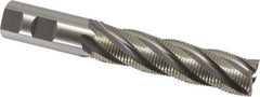 OSG - 1" Diam, Fine Pitch, 4" LOC, 5 Flute Cobalt Roughing Square End Mill - Uncoated, 6-1/2" OAL, 1" Shank Diam, Single End, 30° Helix - Americas Industrial Supply