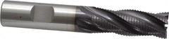 OSG - 5/8" Diam, Fine Pitch, 1-5/8" LOC, 4 Flute Cobalt Roughing Square End Mill - TiAlN Finish, 3-3/4" OAL, 5/8" Shank Diam, Single End, 30° Helix - Americas Industrial Supply