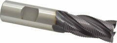 OSG - 3/4" Diam, Fine Pitch, 1-5/8" LOC, 4 Flute Cobalt Roughing Square End Mill - TiAlN Finish, 3-7/8" OAL, 3/4" Shank Diam, Single End, 30° Helix - Americas Industrial Supply