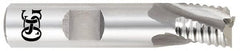 OSG - 1" Diam, Coarse Pitch, 1" LOC, 3 Flute Cobalt Roughing Square End Mill - Uncoated, 3-1/2" OAL, 1" Shank Diam, Single End, Centercutting, 25° Helix - Americas Industrial Supply