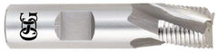 OSG - 7/8" Diam, Fine Pitch, 7/8" LOC, 3 Flute Cobalt Roughing Square End Mill - Uncoated, 3-1/8" OAL, 3/4" Shank Diam, Single End, Centercutting, 25° Helix - Americas Industrial Supply
