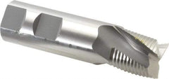 OSG - 1" Diam, Fine Pitch, 1" LOC, 3 Flute Cobalt Roughing Square End Mill - Uncoated, 3-3/4" OAL, 1" Shank Diam, Single End, Centercutting, 25° Helix - Americas Industrial Supply