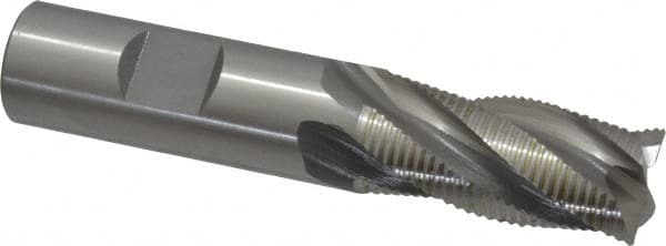 OSG - 3/4" Diam, Fine Pitch, 1-5/8" LOC, 4 Flute Cobalt Roughing Square End Mill - Uncoated, 3-7/8" OAL, 3/4" Shank Diam, Single End, Centercutting, 30° Helix - Americas Industrial Supply
