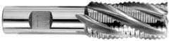 OSG - 1-1/8" Diam, Coarse Pitch, 2" LOC, 5 Flute Cobalt Roughing Square End Mill - Uncoated, 4-1/2" OAL, 1" Shank Diam, Single End, 30° Helix - Americas Industrial Supply