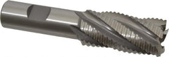 OSG - 1" Diam, Coarse Pitch, 2" LOC, 5 Flute Cobalt Roughing Square End Mill - Uncoated, 4-1/4" OAL, 3/4" Shank Diam, Single End, 30° Helix - Americas Industrial Supply