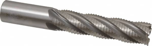 OSG - 1" Diam, Coarse Pitch, 4" LOC, 5 Flute Cobalt Roughing Square End Mill - Uncoated, 6-1/2" OAL, 1" Shank Diam, Single End, 30° Helix - Americas Industrial Supply