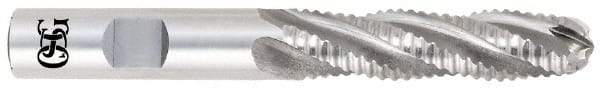 OSG - 3/4" Diam, Coarse Pitch, 1-5/8" LOC, 4 Flute Cobalt Roughing Ball End Mill - Uncoated, 3-7/8" OAL, 3/4" Shank Diam, Single End, Centercutting, 30° Helix - Americas Industrial Supply