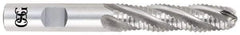 OSG - 5/8" Diam, Coarse Pitch, 1-5/8" LOC, 4 Flute Cobalt Roughing Ball End Mill - Uncoated, 3-3/4" OAL, 5/8" Shank Diam, Single End, Centercutting, 30° Helix - Americas Industrial Supply