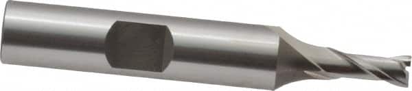 OSG - 3/16", 7/16" LOC, 3/8" Shank Diam, 2-5/16" OAL, 2 Flute, Cobalt Square End Mill - Single End, Uncoated, Spiral Flute, 30° Helix, Centercutting, Right Hand Cut, Right Hand Flute, Series 520 - Americas Industrial Supply