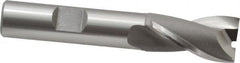 OSG - 5/8", 1-1/8" LOC, 1/2" Shank Diam, 3-1/8" OAL, 2 Flute, Cobalt Square End Mill - Single End, Uncoated, Spiral Flute, 30° Helix, Centercutting, Right Hand Cut, Right Hand Flute, Series 520 - Americas Industrial Supply