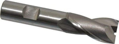 OSG - 25/32", 1-1/2" LOC, 5/8" Shank Diam, 3-5/8" OAL, 2 Flute, Cobalt Square End Mill - Single End, Uncoated, Spiral Flute, 30° Helix, Centercutting, Right Hand Cut, Right Hand Flute, Series 520 - Americas Industrial Supply