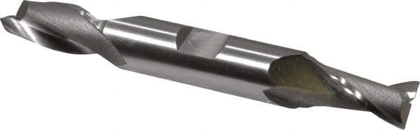 OSG - 7/16", 13/16" LOC, 1/2" Shank Diam, 3-3/4" OAL, 2 Flute, Cobalt Square End Mill - Double End, Uncoated, Spiral Flute, 30° Helix, Centercutting, Right Hand Cut, Right Hand Flute, Series 522 - Americas Industrial Supply