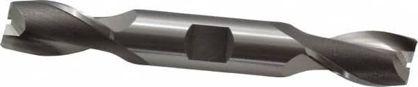 OSG - 5/8", 1-1/8" LOC, 5/8" Shank Diam, 4-1/2" OAL, 2 Flute, Cobalt Square End Mill - Double End, Uncoated, Spiral Flute, 30° Helix, Centercutting, Right Hand Cut, Right Hand Flute, Series 522 - Americas Industrial Supply