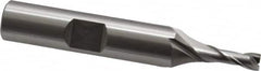 OSG - 4mm, 7/16" LOC, 3/8" Shank Diam, 2-5/16" OAL, 2 Flute, Cobalt Square End Mill - Single End, Uncoated, Spiral Flute, 30° Helix, Centercutting, Right Hand Cut, Right Hand Flute, Series 580 - Americas Industrial Supply