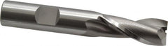OSG - 13mm, 1-1/8" LOC, 1/2" Shank Diam, 3-1/8" OAL, 2 Flute, Cobalt Square End Mill - Single End, Uncoated, Spiral Flute, 30° Helix, Centercutting, Right Hand Cut, Right Hand Flute, Series 580 - Americas Industrial Supply