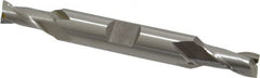OSG - 7mm, 9/16" LOC, 3/8" Shank Diam, 3-1/8" OAL, 2 Flute, Cobalt Square End Mill - Double End, Uncoated, Spiral Flute, 30° Helix, Centercutting, Right Hand Cut, Right Hand Flute, Series 582 - Americas Industrial Supply