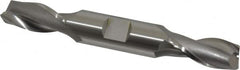 OSG - 14mm, 1-1/8" LOC, 5/8" Shank Diam, 4-1/2" OAL, 2 Flute, Cobalt Square End Mill - Double End, Uncoated, Spiral Flute, 30° Helix, Centercutting, Right Hand Cut, Right Hand Flute, Series 582 - Americas Industrial Supply
