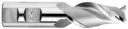 OSG - 1-1/4", 2" LOC, 1-1/4" Shank Diam, 4-1/2" OAL, 2 Flute, Cobalt Square End Mill - Single End, Uncoated, Spiral Flute, 45° Helix, Centercutting, Right Hand Cut, Right Hand Flute, Series 530 - Americas Industrial Supply
