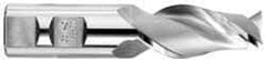 OSG - 1-1/4", 2" LOC, 1-1/4" Shank Diam, 4-1/2" OAL, 2 Flute, Cobalt Square End Mill - Single End, Uncoated, Spiral Flute, 45° Helix, Centercutting, Right Hand Cut, Right Hand Flute, Series 530 - Americas Industrial Supply