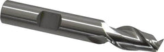 OSG - 3/8", 3/4" LOC, 3/8" Shank Diam, 2-1/2" OAL, 2 Flute, Cobalt Square End Mill - Single End, Uncoated, Spiral Flute, 45° Helix, Centercutting, Right Hand Cut, Right Hand Flute, Series 530 - Americas Industrial Supply