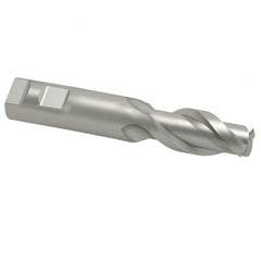 OSG - 1", 2" LOC, 1" Shank Diam, 4-1/2" OAL, 2 Flute, Cobalt Square End Mill - Single End, Uncoated, Spiral Flute, 45° Helix, Centercutting, Right Hand Cut, Right Hand Flute, Series 530 - Americas Industrial Supply
