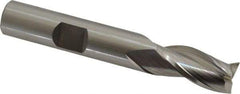 OSG - 3/8", 3/4" LOC, 3/8" Shank Diam, 2-1/2" OAL, 3 Flute, Cobalt Square End Mill - Single End, Uncoated, Spiral Flute, 30° Helix, Centercutting, Right Hand Cut, Right Hand Flute, Series 531 - Americas Industrial Supply