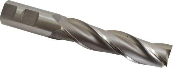 OSG - 1", 4" LOC, 1" Shank Diam, 6-1/2" OAL, 3 Flute, Cobalt Square End Mill - Single End, Uncoated, Spiral Flute, 30° Helix, Centercutting, Right Hand Cut, Right Hand Flute, Series 536 - Americas Industrial Supply