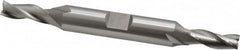 OSG - 1/4", 5/8" LOC, 3/8" Shank Diam, 3-3/8" OAL, 3 Flute, Cobalt Square End Mill - Double End, Uncoated, Spiral Flute, 30° Helix, Centercutting, Right Hand Cut, Right Hand Flute, Series 532 - Americas Industrial Supply