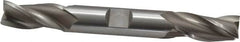 OSG - 1/2", 1" LOC, 1/2" Shank Diam, 4-1/8" OAL, 3 Flute, Cobalt Square End Mill - Double End, Uncoated, Spiral Flute, 30° Helix, Centercutting, Right Hand Cut, Right Hand Flute, Series 532 - Americas Industrial Supply