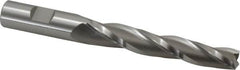 OSG - 1° Taper Angle per Side, 1/2" Small End Diam, 3-1/4" LOC, Cobalt 3 Flute Tapered Square End Mill - 5-3/8" OAL, 5/8" Shank Diam, Spiral Flute, 25° Helix - Americas Industrial Supply