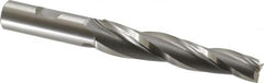 OSG - 2° Taper Angle per Side, 1/2" Small End Diam, 3-1/4" LOC, Cobalt 3 Flute Tapered Square End Mill - 5-3/8" OAL, 5/8" Shank Diam, Spiral Flute, 25° Helix - Americas Industrial Supply