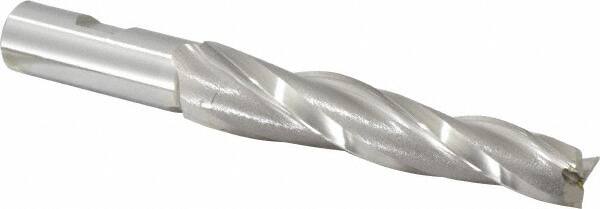 OSG - 2° Taper Angle per Side, 5/8" Small End Diam, 4-1/4" LOC, Cobalt 3 Flute Tapered Square End Mill - 6-1/2" OAL, 3/4" Shank Diam, Spiral Flute, 25° Helix - Americas Industrial Supply