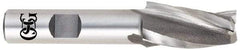 OSG - 3° Taper Angle per Side, 1/8" Small End Diam, 3" LOC, Cobalt 3 Flute Tapered Square End Mill - 5" OAL, 1/2" Shank Diam, Spiral Flute, 25° Helix - Americas Industrial Supply