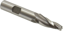 OSG - 7° Taper Angle per Side, 1/4" Small End Diam, 1-1/4" LOC, Cobalt 3 Flute Tapered Square End Mill - 3-1/4" OAL, 1/2" Shank Diam, Spiral Flute, 25° Helix - Americas Industrial Supply