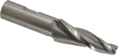 OSG - 7° Taper Angle per Side, 3/8" Small End Diam, 2-1/4" LOC, Cobalt 3 Flute Tapered Square End Mill - 4-1/2" OAL, 3/4" Shank Diam, Spiral Flute, 25° Helix - Americas Industrial Supply
