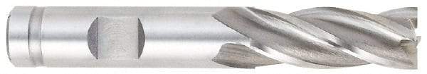 OSG - 1-3/8", 2" LOC, 1" Shank Diam, 4-1/2" OAL, 6 Flute, Cobalt Square End Mill - Single End, Uncoated, Spiral Flute, 30° Helix, Right Hand Cut, Right Hand Flute, Series 540 - Americas Industrial Supply