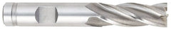 OSG - 1-1/2", 2" LOC, 1-1/4" Shank Diam, 4-1/2" OAL, 6 Flute, Cobalt Square End Mill - Americas Industrial Supply