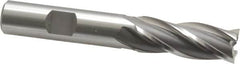 OSG - 17/32", 1-3/8" LOC, 1/2" Shank Diam, 3-3/8" OAL, 4 Flute, Cobalt Square End Mill - Single End, Uncoated, Spiral Flute, 30° Helix, Right Hand Cut, Right Hand Flute, Series 540 - Americas Industrial Supply