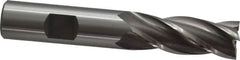 OSG - 5/8", 1-5/8" LOC, 5/8" Shank Diam, 3-3/4" OAL, 4 Flute, Cobalt Square End Mill - Single End, Uncoated, Spiral Flute, 30° Helix, Right Hand Cut, Right Hand Flute, Series 540 - Americas Industrial Supply
