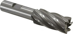 OSG - 7/8", 1-7/8" LOC, 5/8" Shank Diam, 4" OAL, 6 Flute, Cobalt Square End Mill - Single End, Uncoated, Spiral Flute, 30° Helix, Right Hand Cut, Right Hand Flute, Series 540 - Americas Industrial Supply
