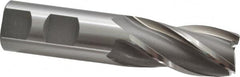 OSG - 1", 2" LOC, 1" Shank Diam, 4-1/2" OAL, 4 Flute, Cobalt Square End Mill - Single End, Uncoated, Spiral Flute, 30° Helix, Right Hand Cut, Right Hand Flute, Series 540 - Americas Industrial Supply