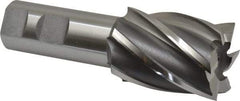 OSG - 1-1/2", 2" LOC, 1" Shank Diam, 4-1/2" OAL, 6 Flute, Cobalt Square End Mill - Single End, Uncoated, Spiral Flute, 30° Helix, Right Hand Cut, Right Hand Flute, Series 540 - Americas Industrial Supply
