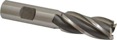 OSG - 18mm, 1-5/8" LOC, 5/8" Shank Diam, 3-3/4" OAL, 4 Flute, Cobalt Square End Mill - Single End, Uncoated, Spiral Flute, 30° Helix, Right Hand Cut, Right Hand Flute, Series 581 - Americas Industrial Supply
