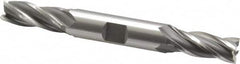 OSG - 7/16", 1" LOC, 1/2" Shank Diam, 4-1/8" OAL, 4 Flute, Cobalt Square End Mill - Double End, Uncoated, Spiral Flute, 30° Helix, Right Hand Cut, Right Hand Flute, Series 542 - Americas Industrial Supply
