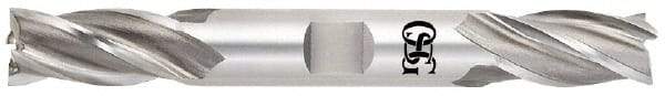 OSG - 7/8", 1-7/8" LOC, 7/8" Shank Diam, 6-1/8" OAL, 4 Flute, Cobalt Square End Mill - Double End, Uncoated, Spiral Flute, 30° Helix, Centercutting, Right Hand Cut, Right Hand Flute, Series 543 - Americas Industrial Supply