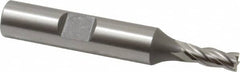 OSG - 3/16", 1/2" LOC, 3/8" Shank Diam, 2-3/8" OAL, 4 Flute, Cobalt Square End Mill - Single End, Uncoated, Spiral Flute, 30° Helix, Centercutting, Right Hand Cut, Right Hand Flute, Series 541 - Americas Industrial Supply