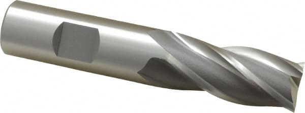 OSG - 3/4", 1-5/8" LOC, 3/4" Shank Diam, 3-7/8" OAL, 4 Flute, Cobalt Square End Mill - Single End, Uncoated, Spiral Flute, 30° Helix, Centercutting, Right Hand Cut, Right Hand Flute, Series 541 - Americas Industrial Supply